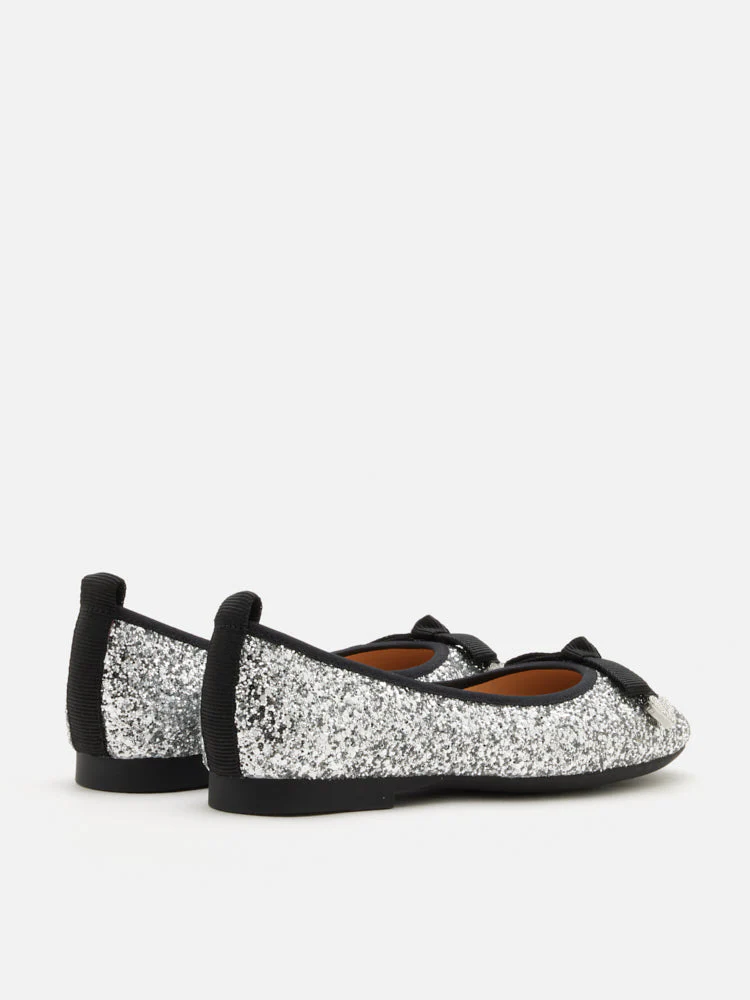 Astoria Glitter Bow Flats - Image 7