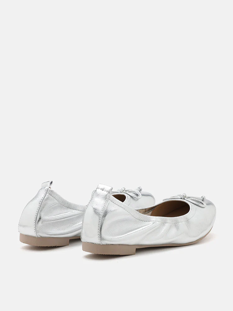 Avery Bow Covered Flats - Image 8