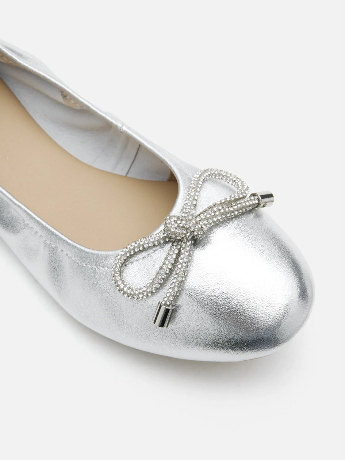 Mara Crystal Bow Ballerinas - Image 4