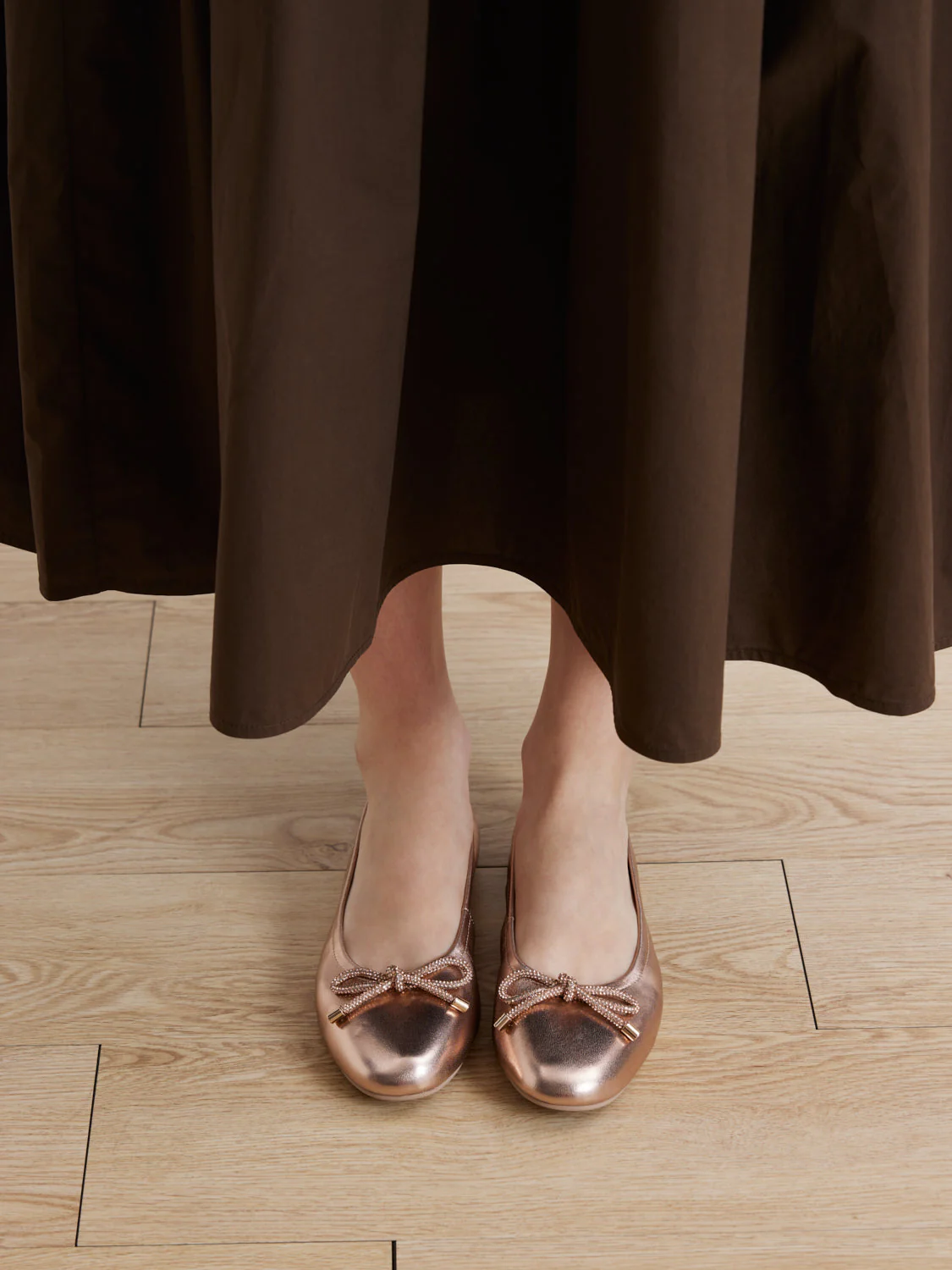 Mara Crystal Bow Ballerinas - Image 9