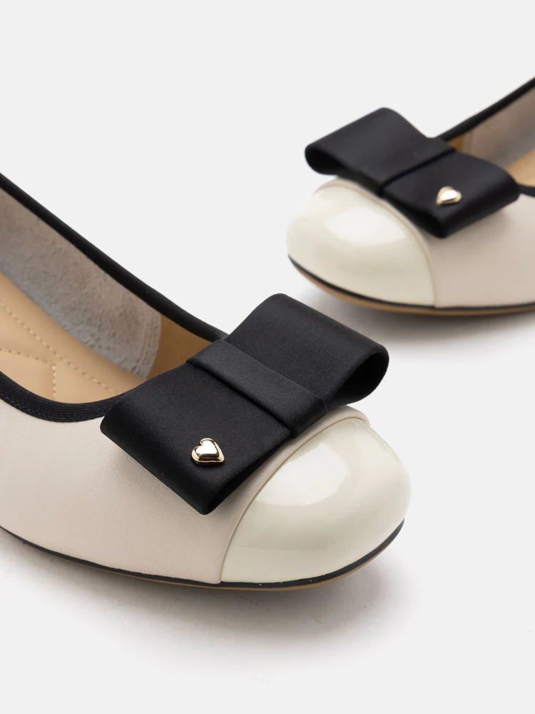 Itzel Love Embellished Bow Low Block Heels - Image 4