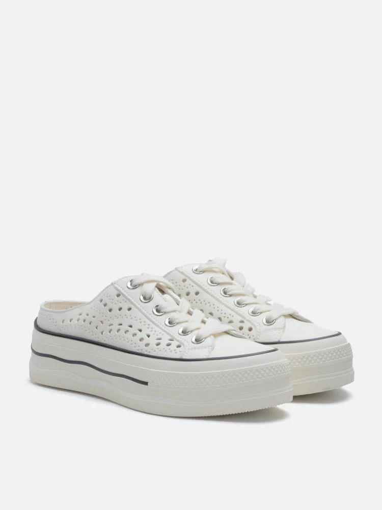 Wilhelmina Slip-on Pearl Bow Sneakers - Image 12