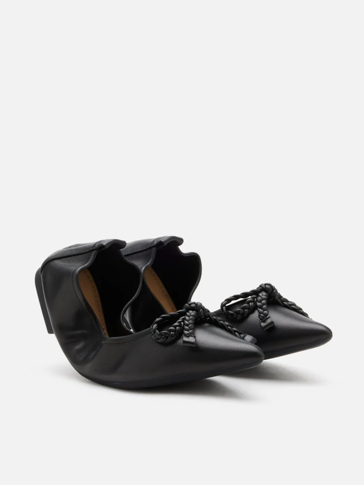 Serena Braided Bow Foldable Flats - Image 10