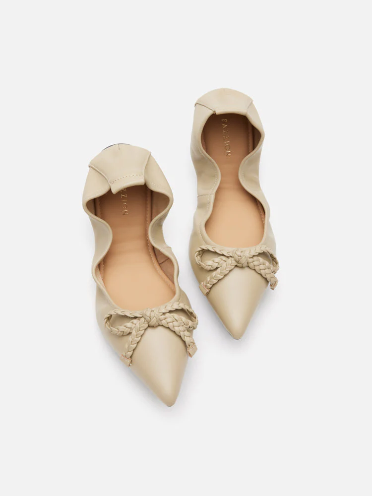 Serena Braided Bow Foldable Flats - Image 6