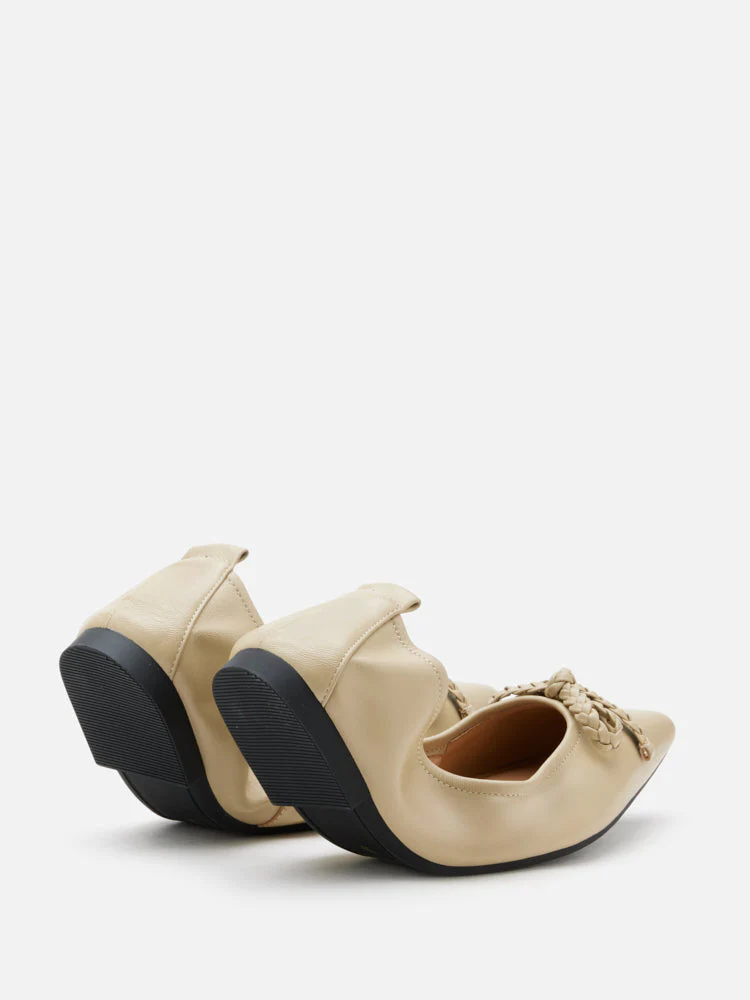 Serena Braided Bow Foldable Flats - Image 7