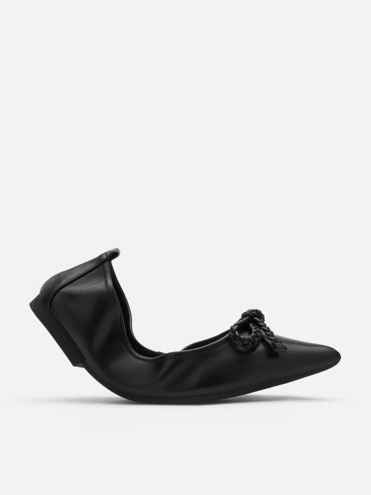 Serena Braided Bow Foldable Flats - Image 8