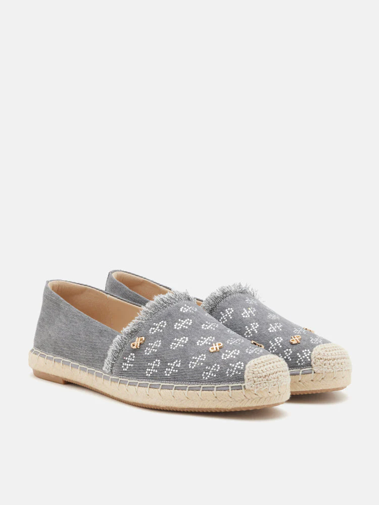 Maggie Monogram Frayed Espadrilles - Image 4