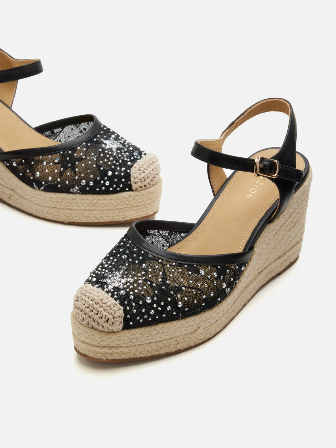 Varianne Crystal Embellished Wedges - Image 11