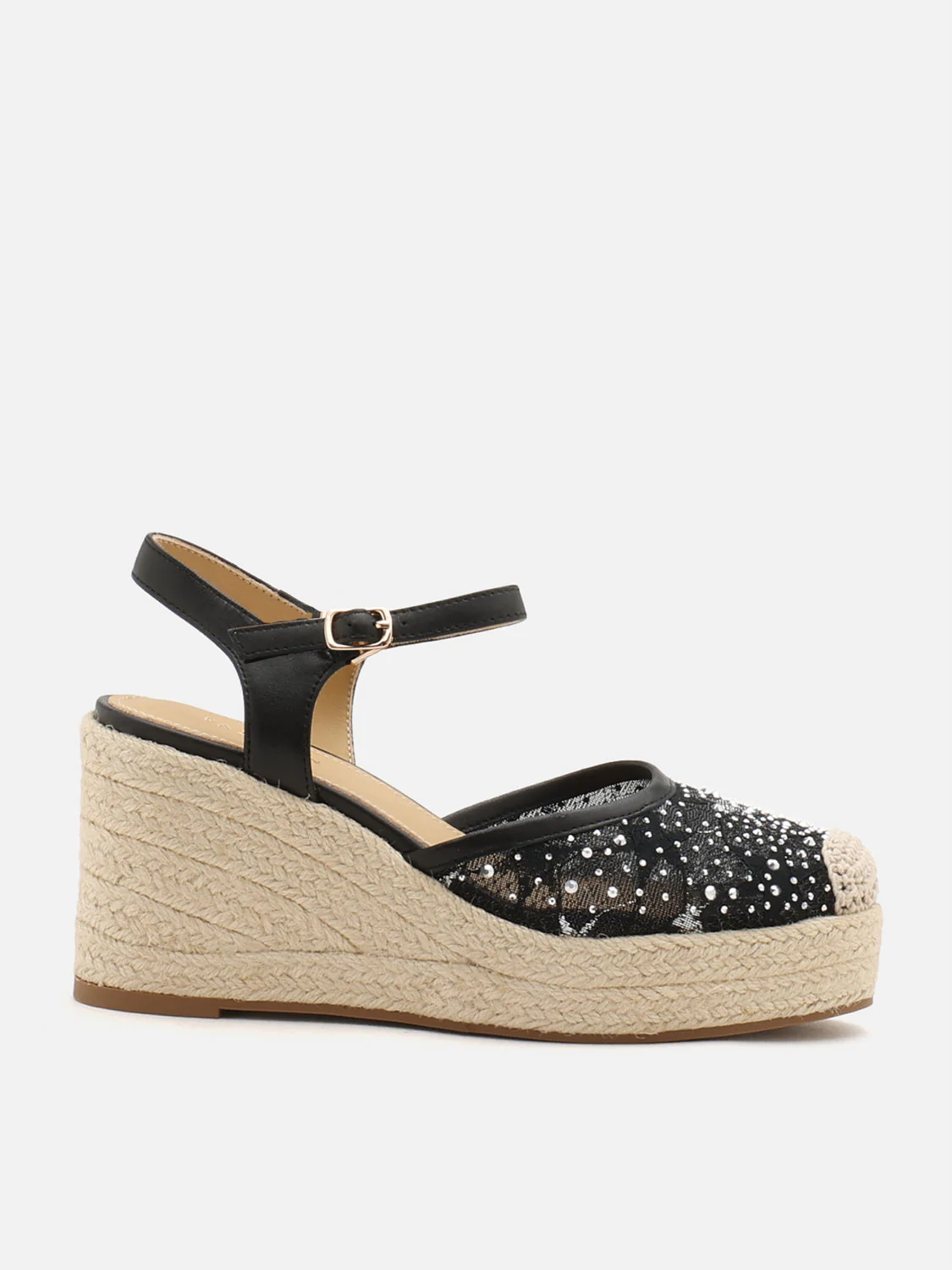 Varianne Crystal Embellished Wedges - Image 8