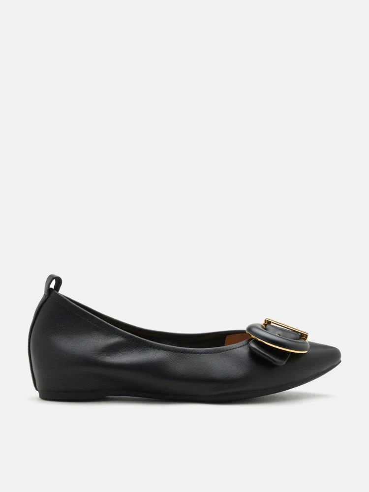 Megan Buckle Pointed Toe Flats - Image 16