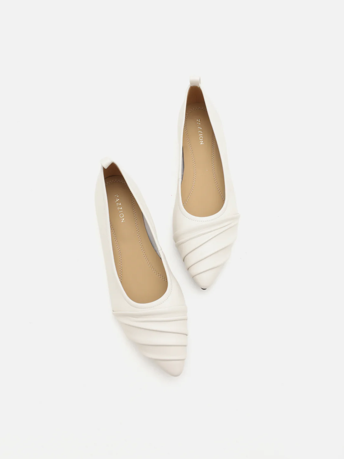 Rylee Ruched Detail Covered Flats - Image 17