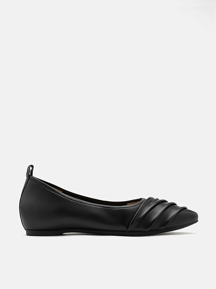 Rylee Ruched Detail Covered Flats - Image 7