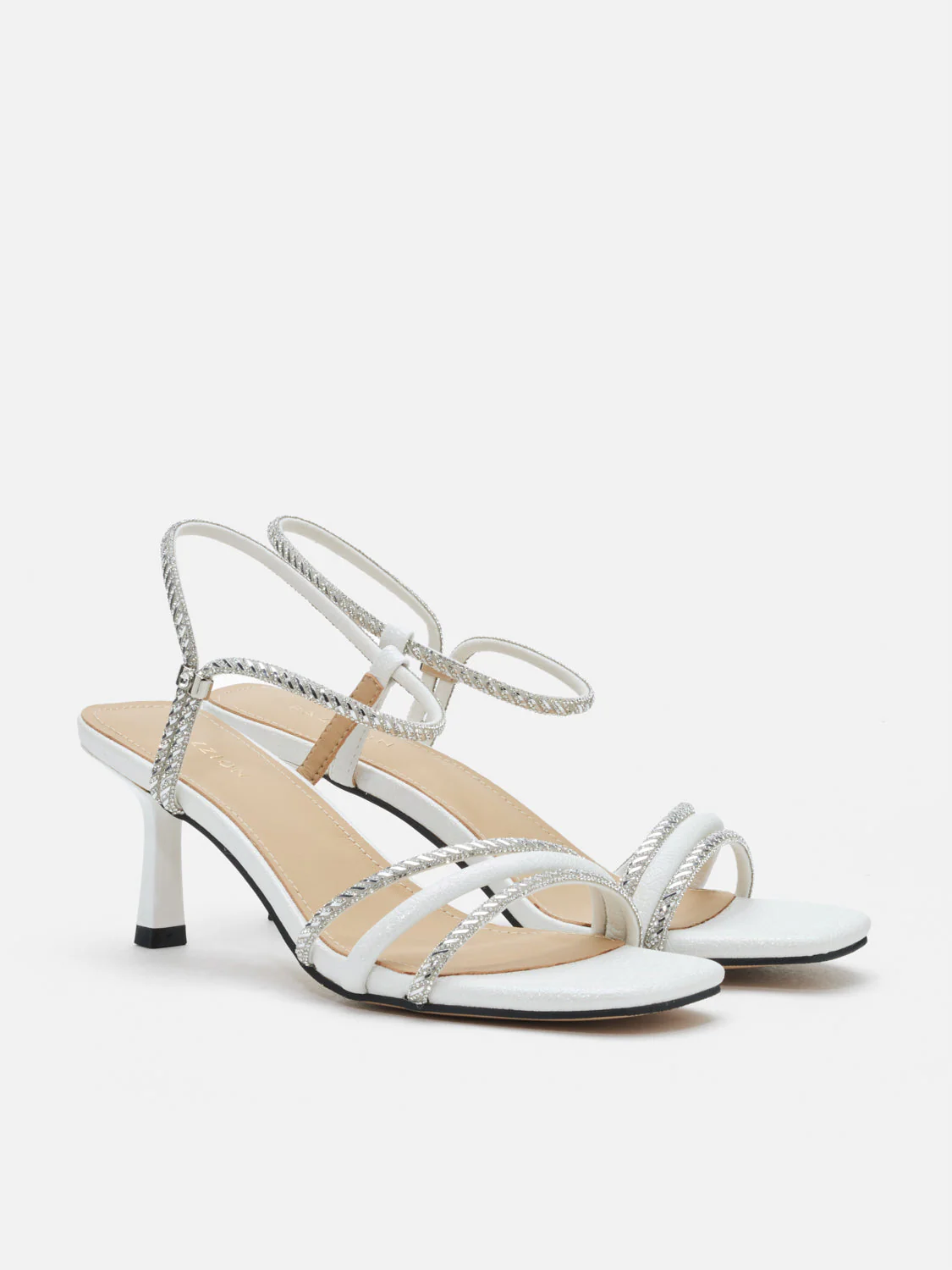 Quinella Crystal Embellished Sandal Heels - Image 10