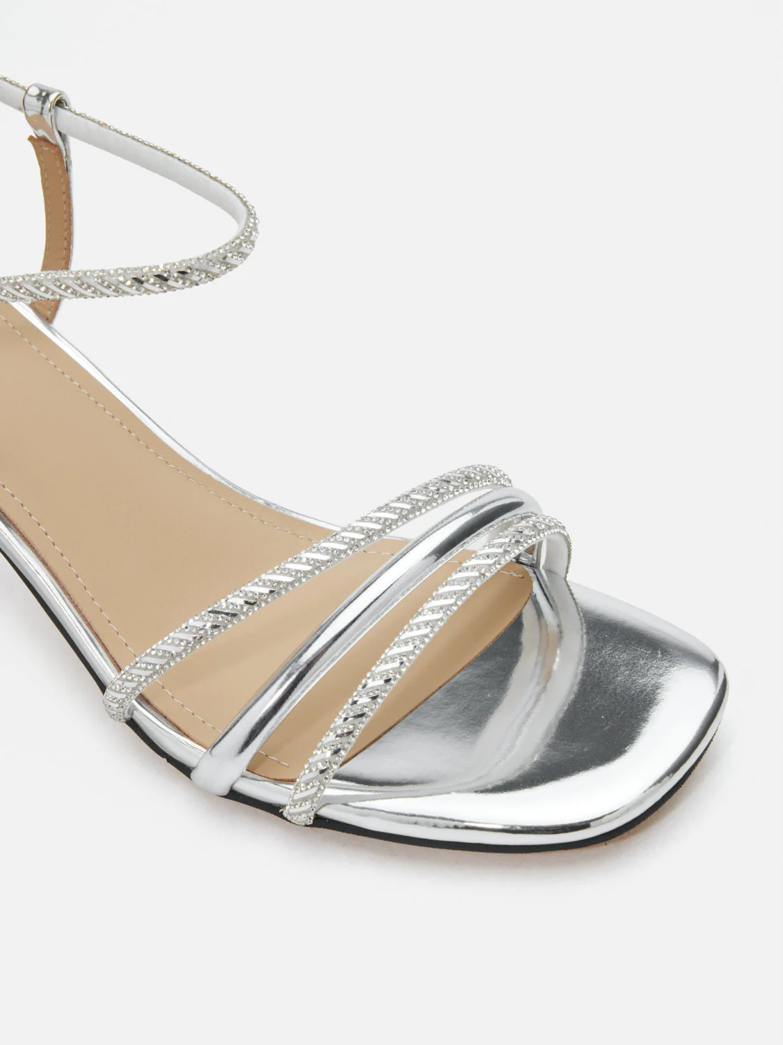 Quinella Crystal Embellished Sandal Heels - Image 4