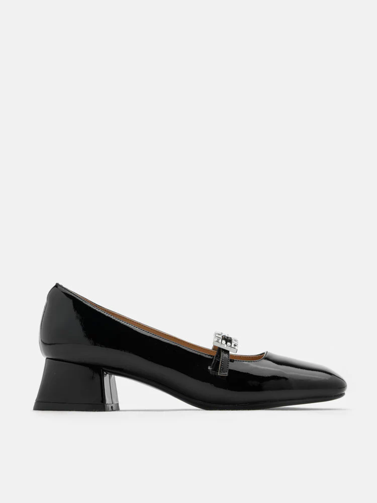 Kamielle Embellished Buckle Mary Jane Heels - Image 7