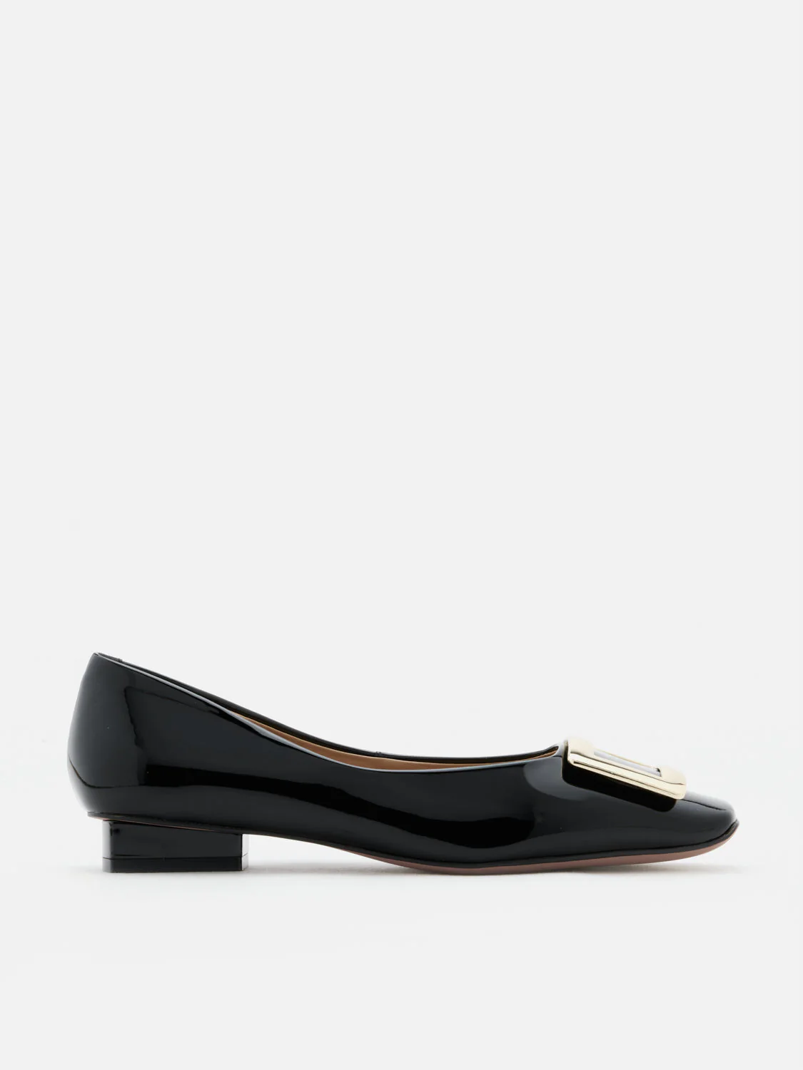 Marlie Buckle Patent Leather Low Heels - Image 10