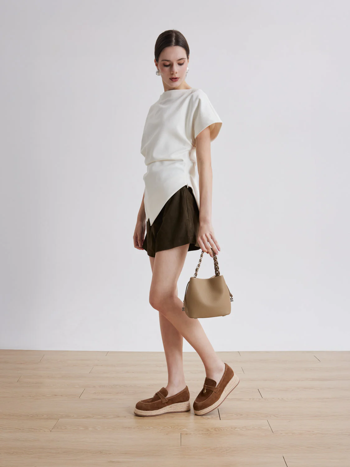 Phoenix Knot Detail Suede Espadrille Wedges - Image 13