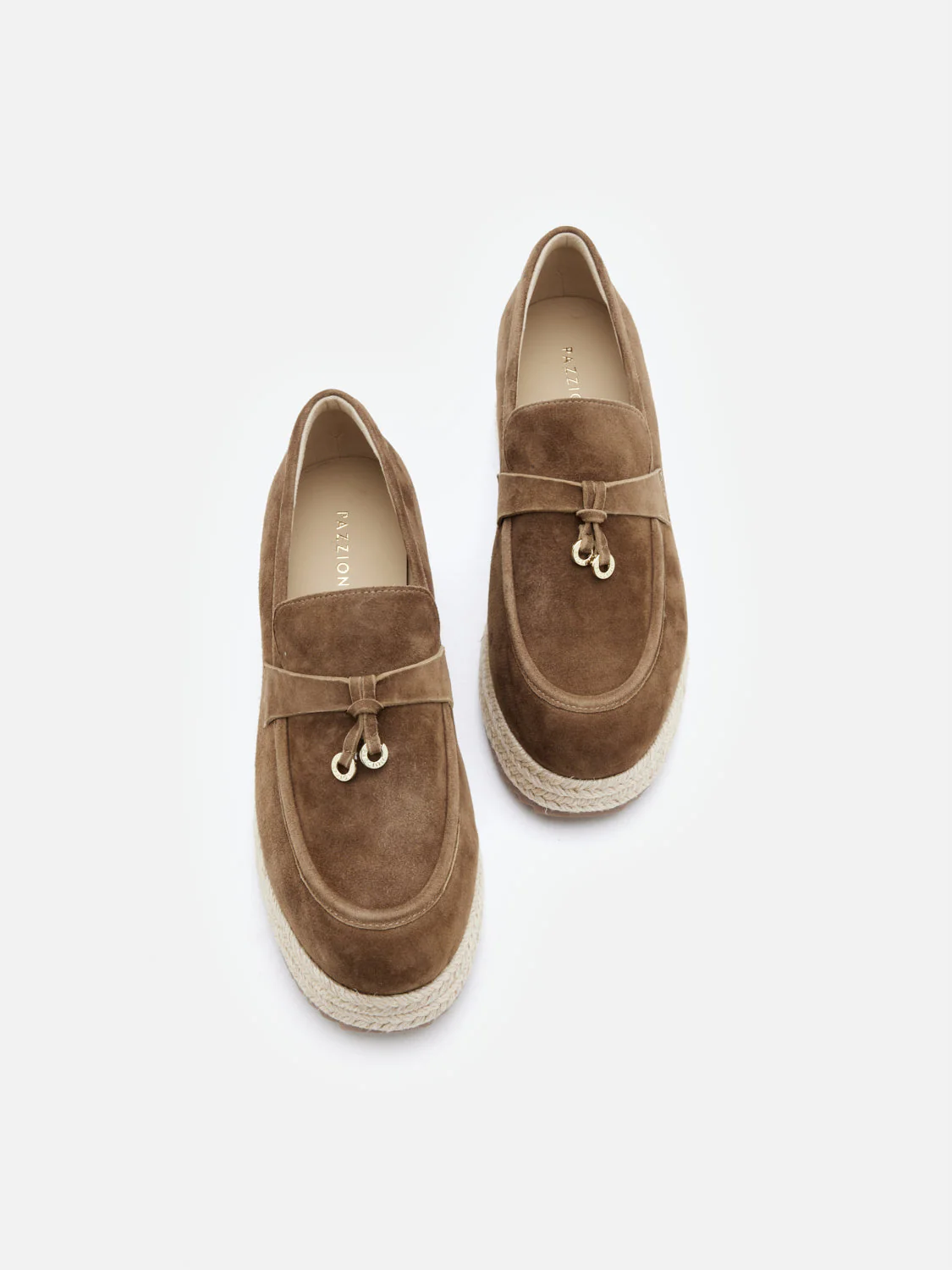 Phoenix Knot Detail Suede Espadrille Wedges - Image 14