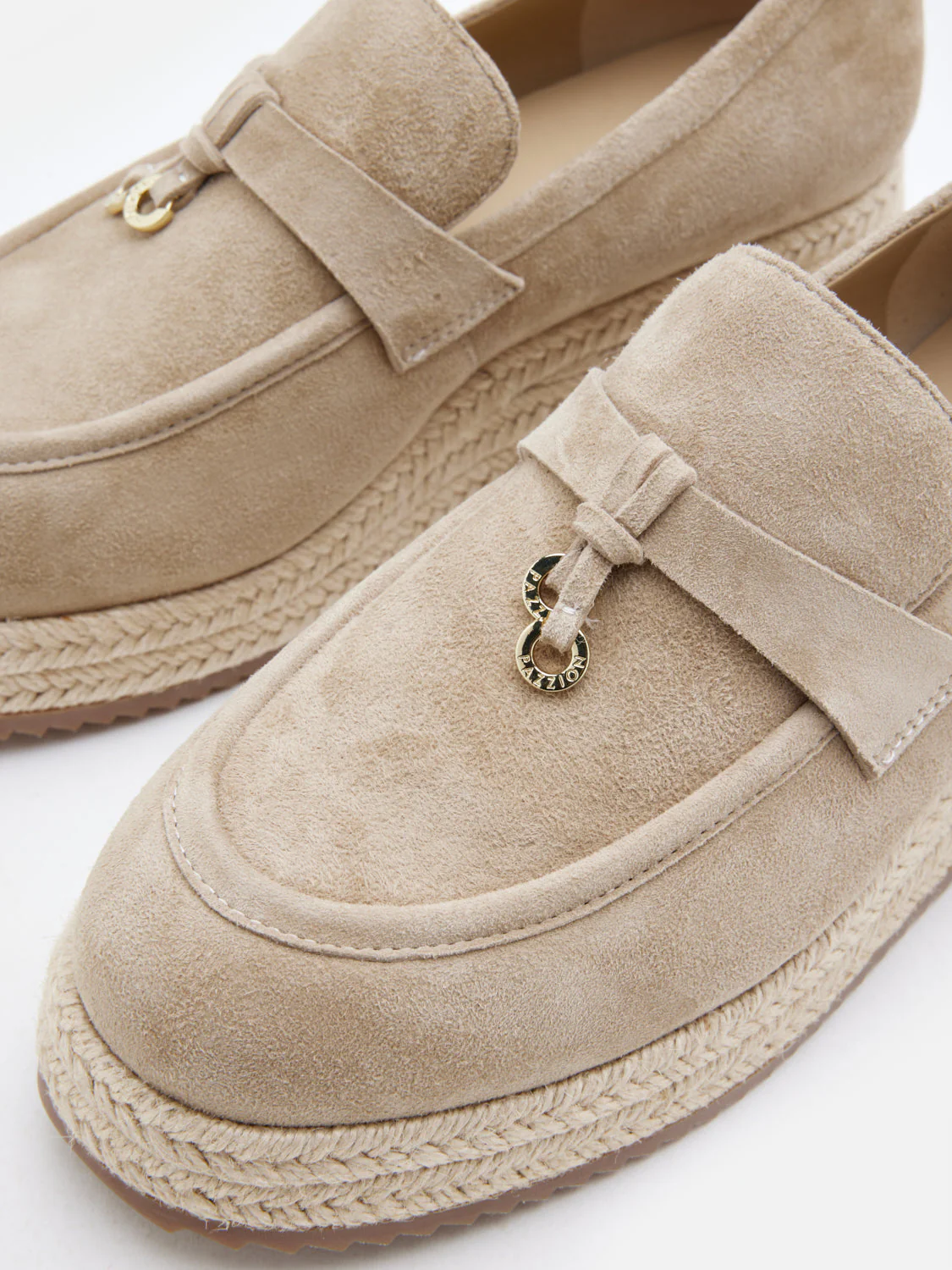 Phoenix Knot Detail Suede Espadrille Wedges - Image 4