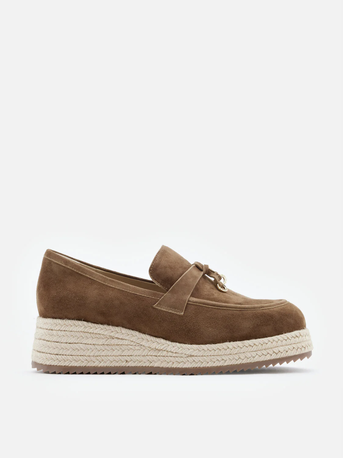 Phoenix Knot Detail Suede Espadrille Wedges - Image 9