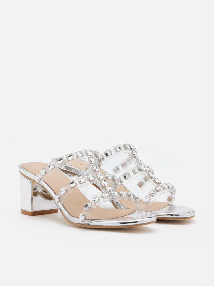 Miuccia Diamante Embellished Block Heel Sandals - Image 10