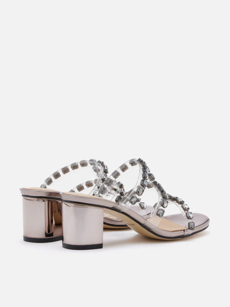 Miuccia Diamante Embellished Block Heel Sandals - Image 7