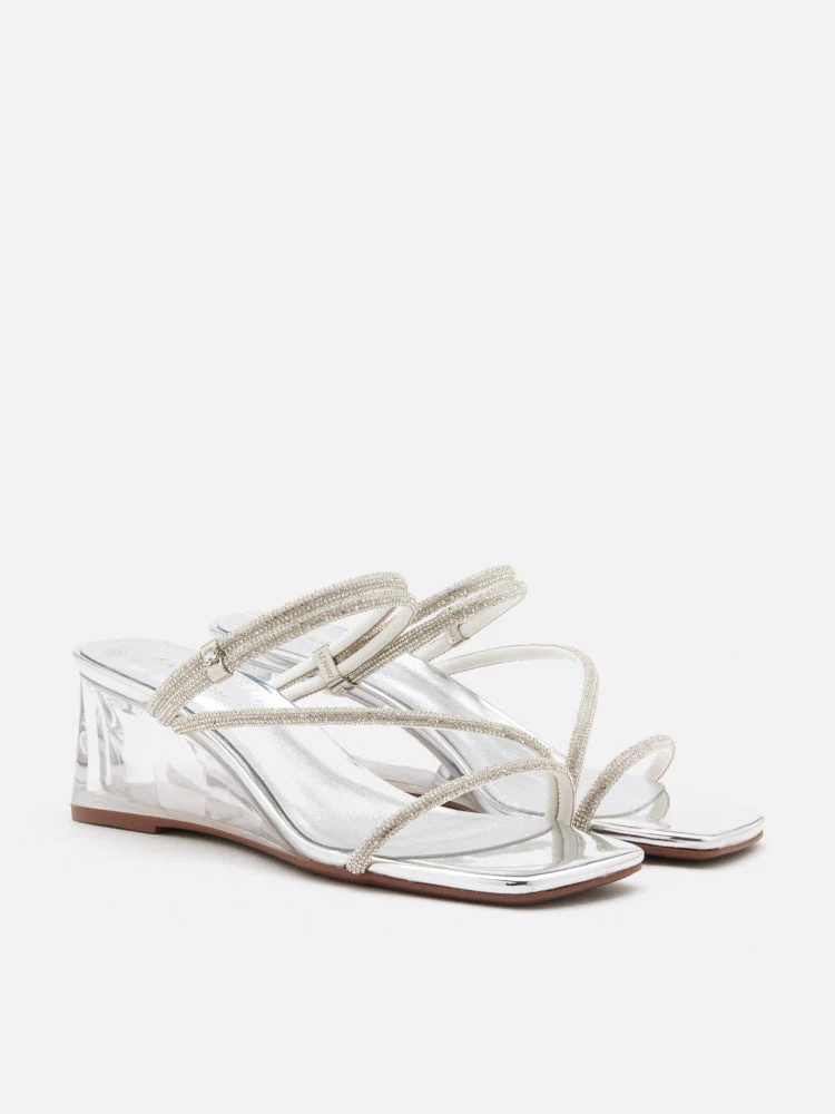 Lola Crystal Strap Wedges - Image 10