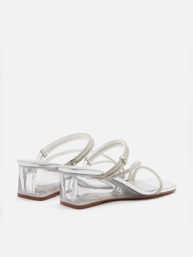 Lola Crystal Strap Wedges - Image 15
