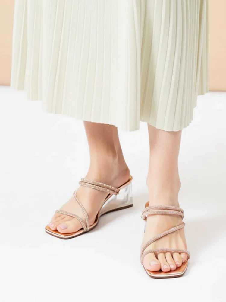 Lola Crystal Strap Wedges - Image 5