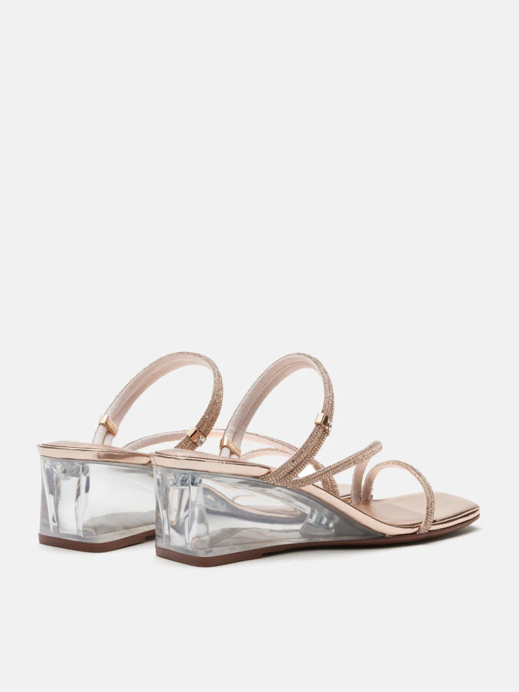Lola Crystal Strap Wedges - Image 7