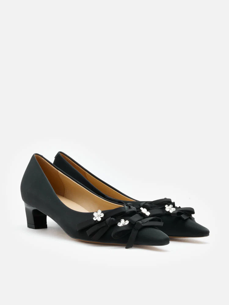 Coco Embellished Bow Heels - Image 10