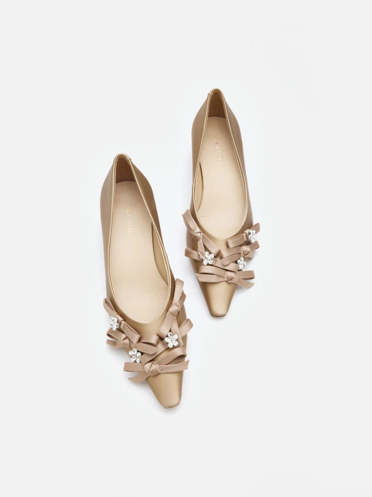 Coco Embellished Bow Heels - Image 6