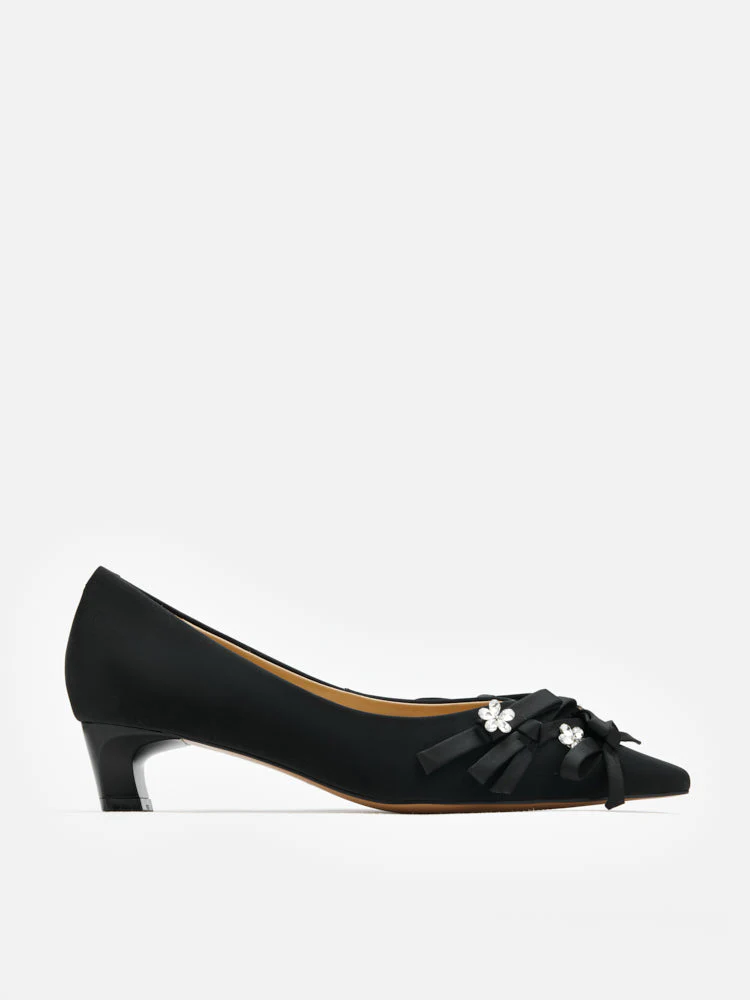 Coco Embellished Bow Heels - Image 8