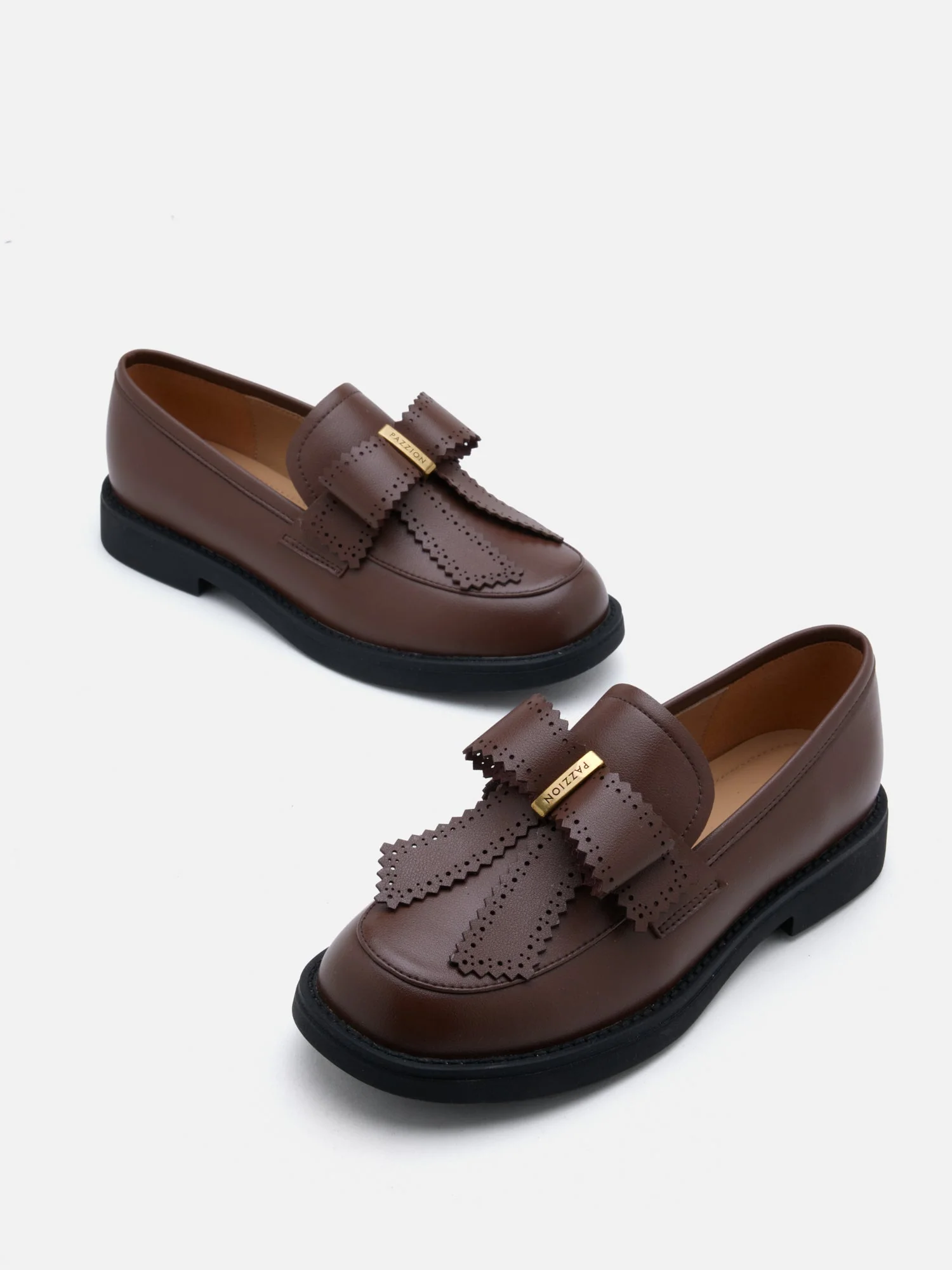 Thea Brogue Bow Loafers - Image 3