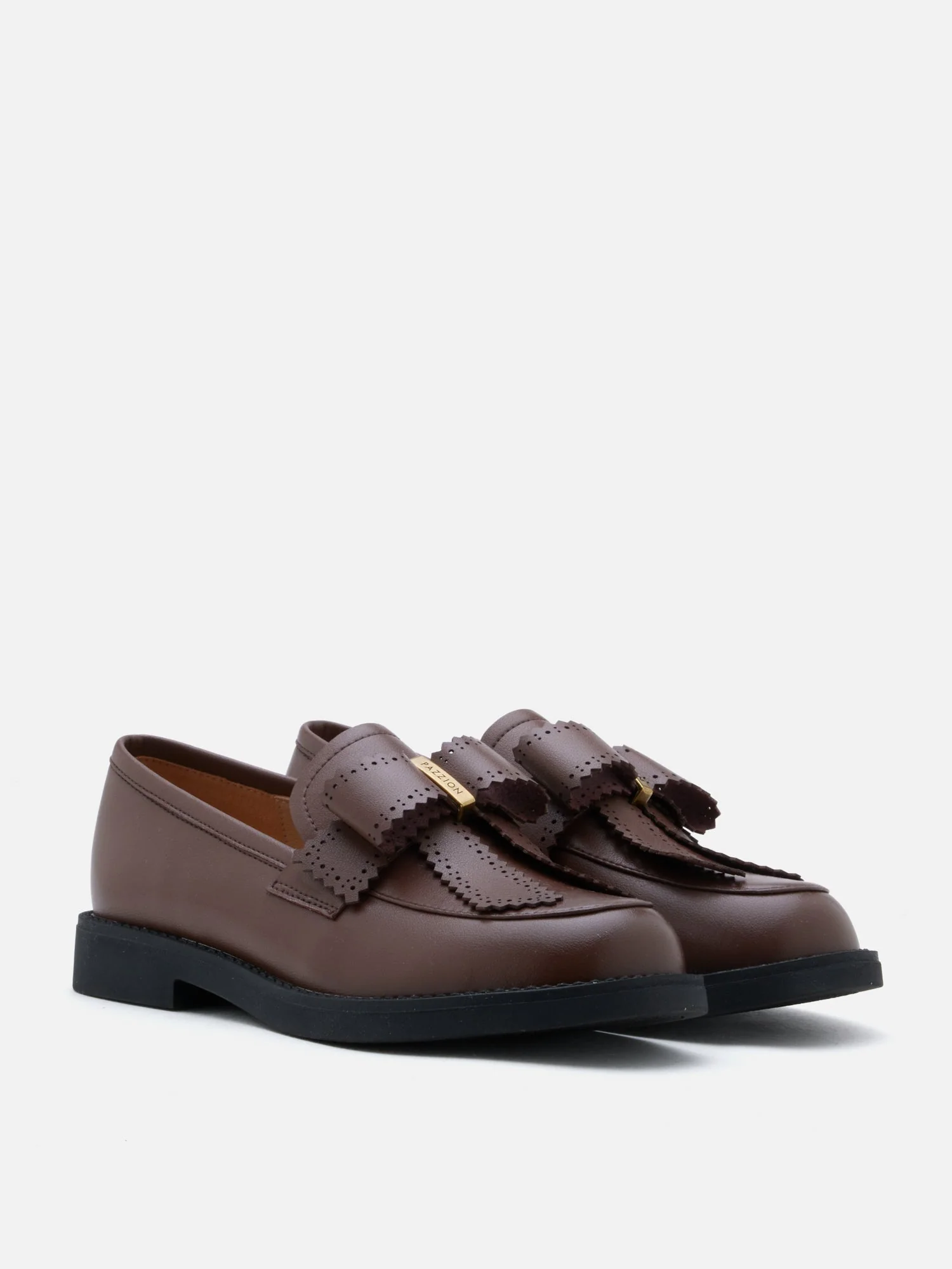 Thea Brogue Bow Loafers - Image 4