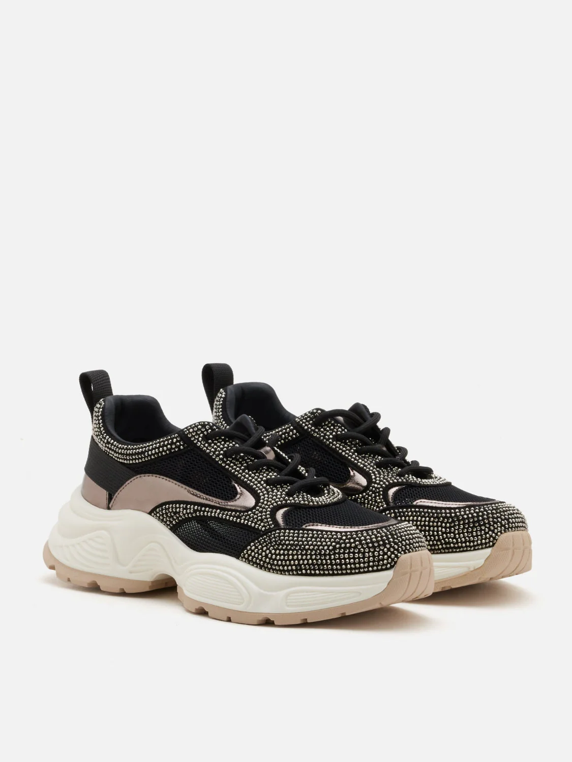 Marivelle Crystal Embellished Mesh Sneakers - Image 11