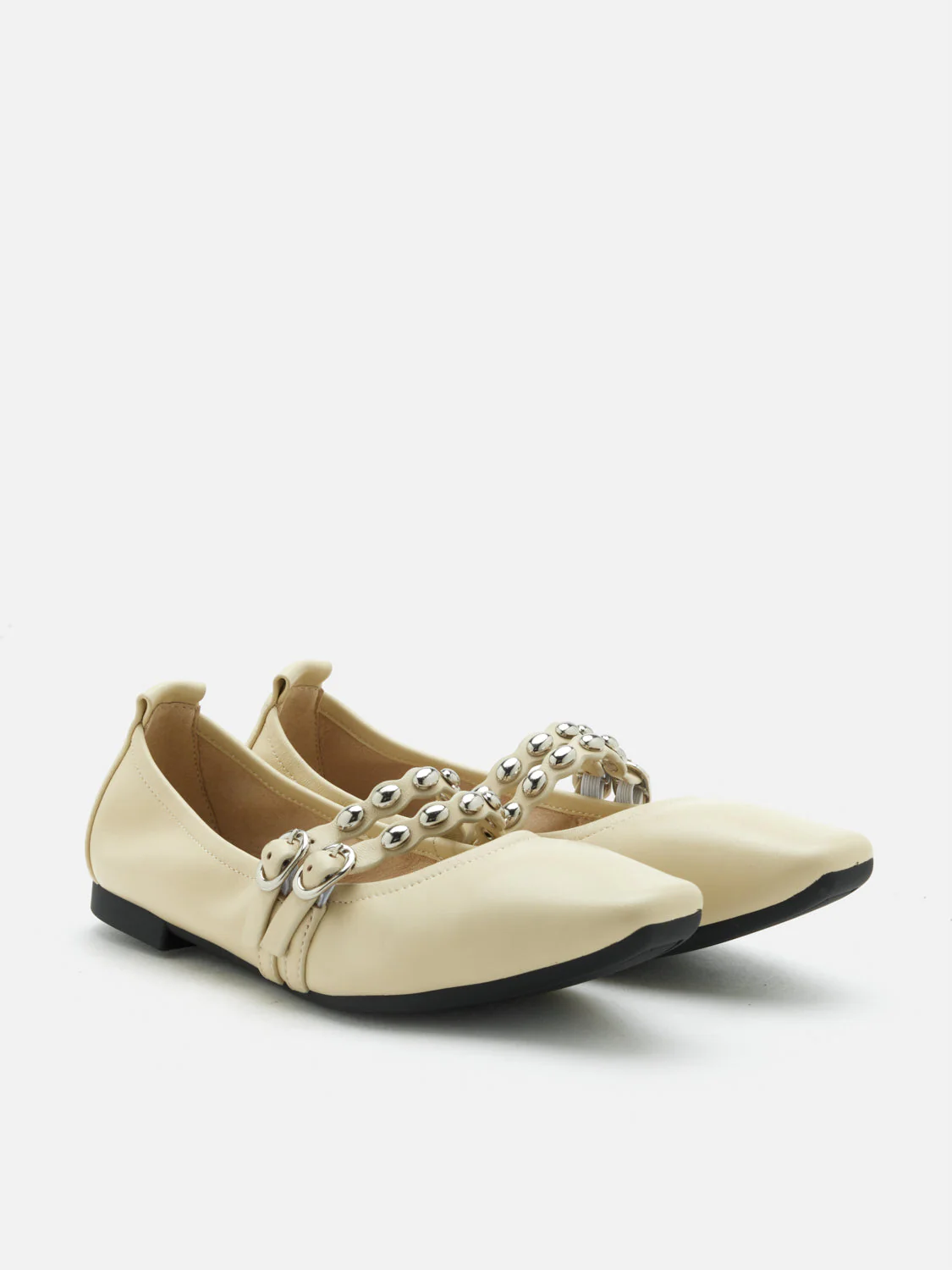 Sydney Studded Double Strap Flats - Image 4