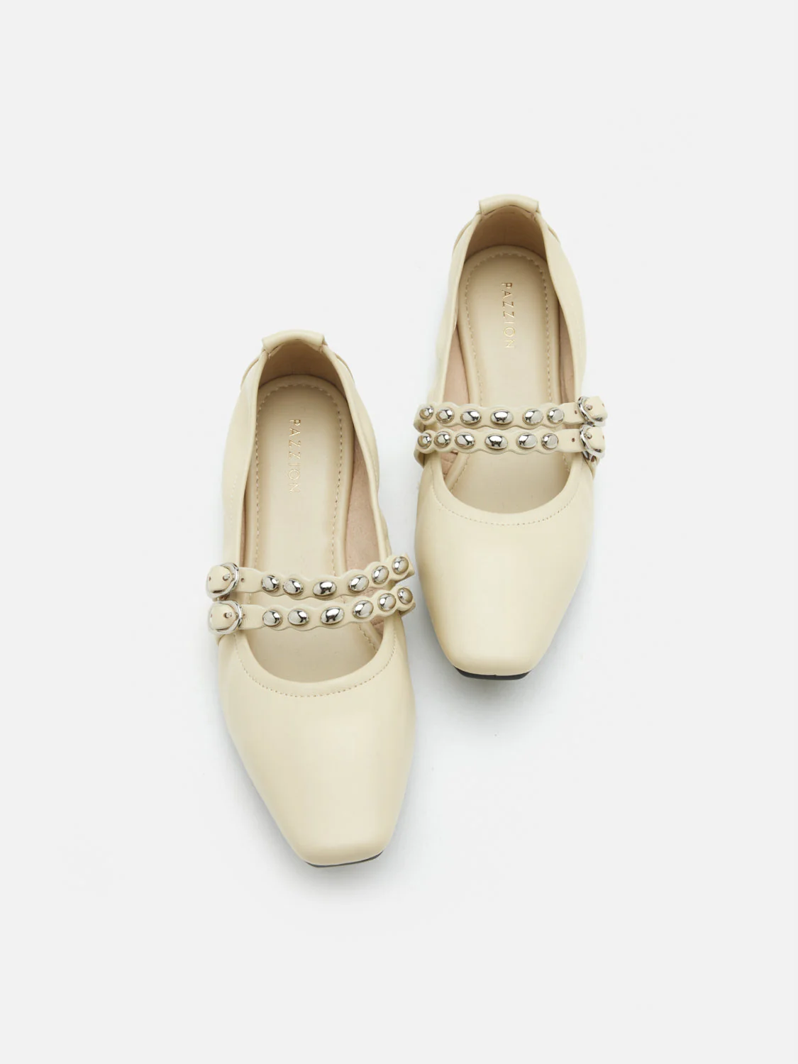 Sydney Studded Double Strap Flats - Image 6