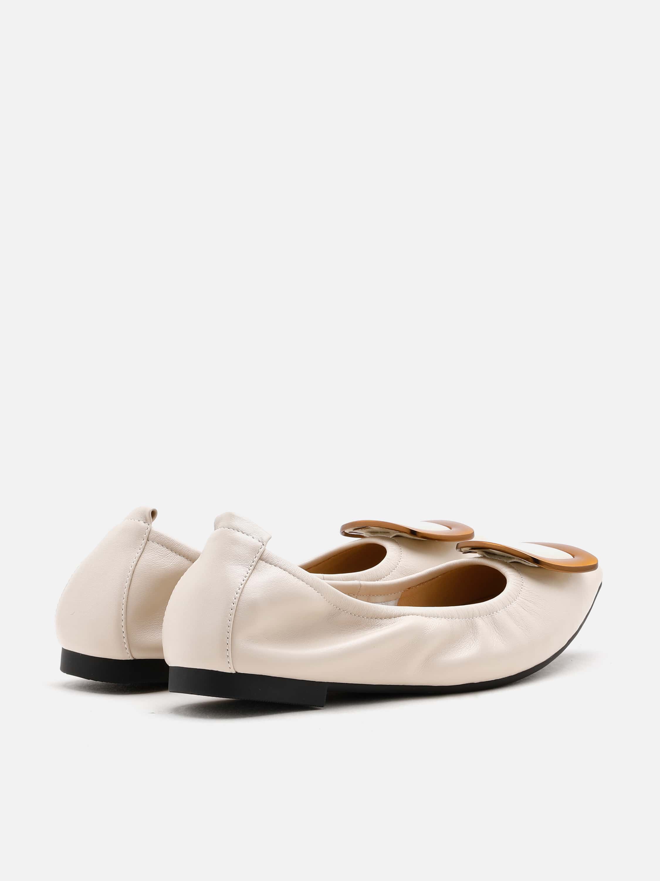 Gilda Brass Pointed Toe Flats - Image 5