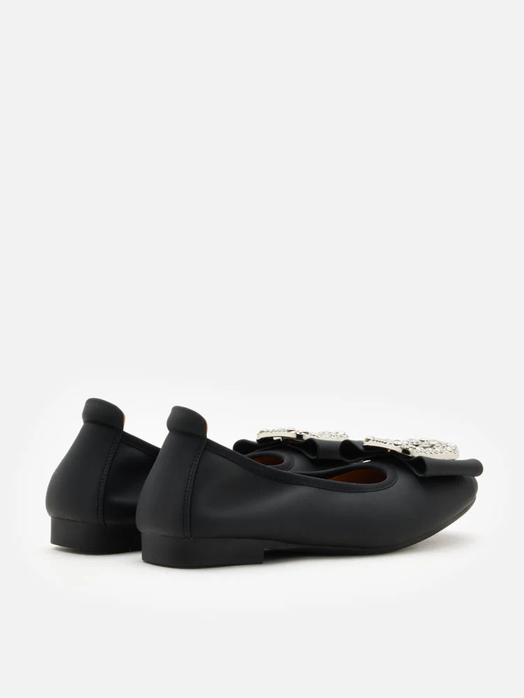Milla Crystal Buckle Ballet Flats - Image 15