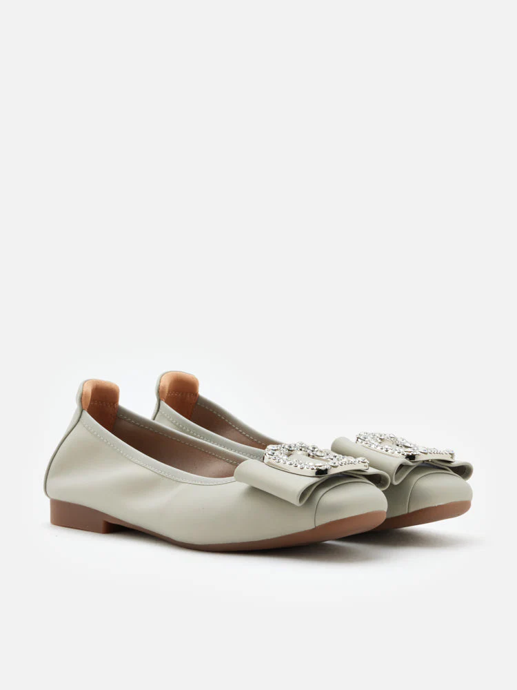 Milla Crystal Buckle Ballet Flats - Image 3