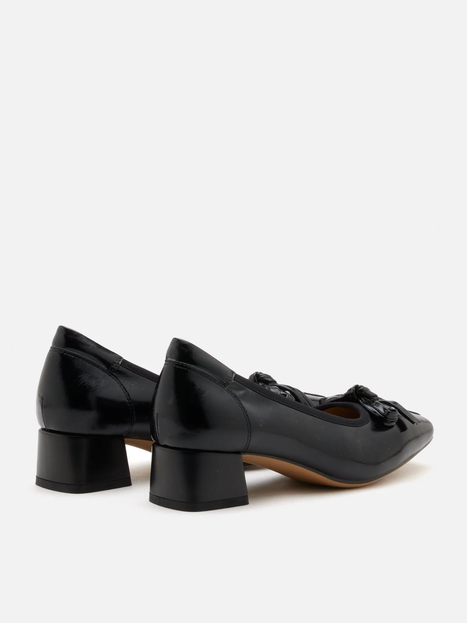 Silvianne Bow-Tied Leather Heels - Image 14
