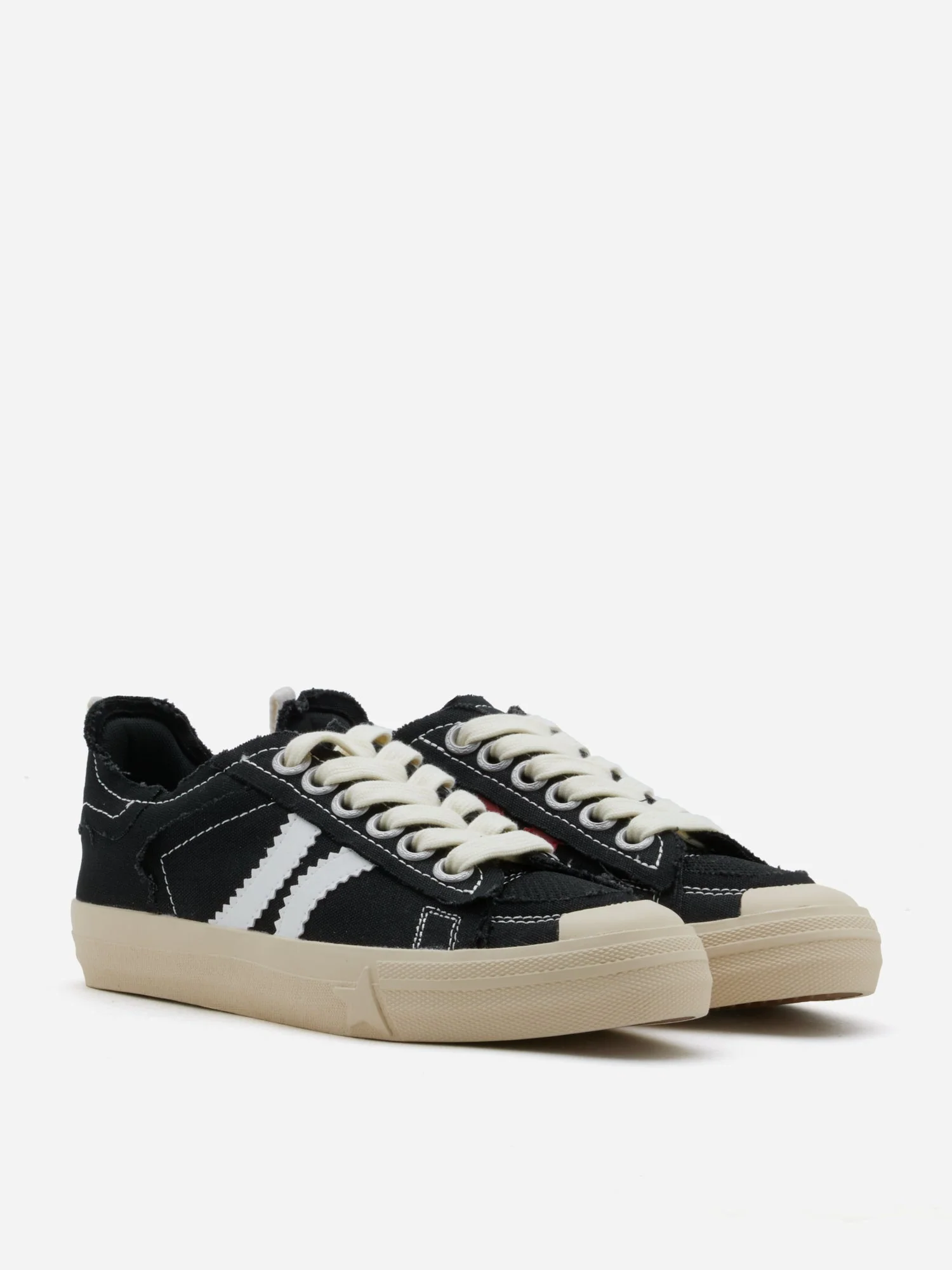 Claudi Asymmetric Stripe Frayed Sneakers - Image 10