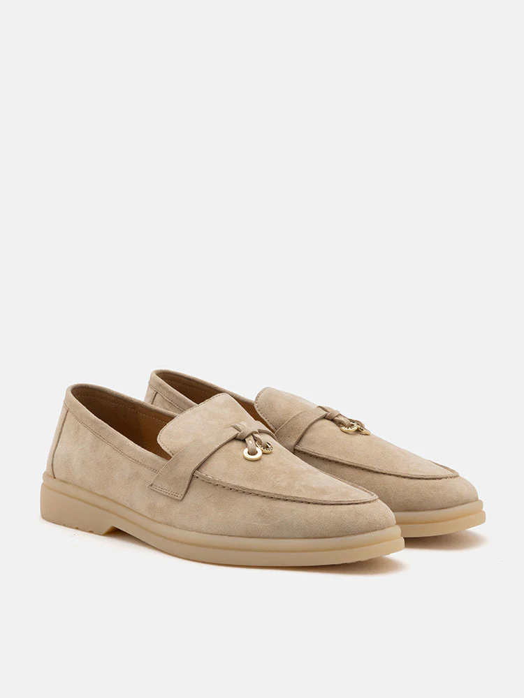 Phoenix Knot Detail Suede Loafers - Image 3
