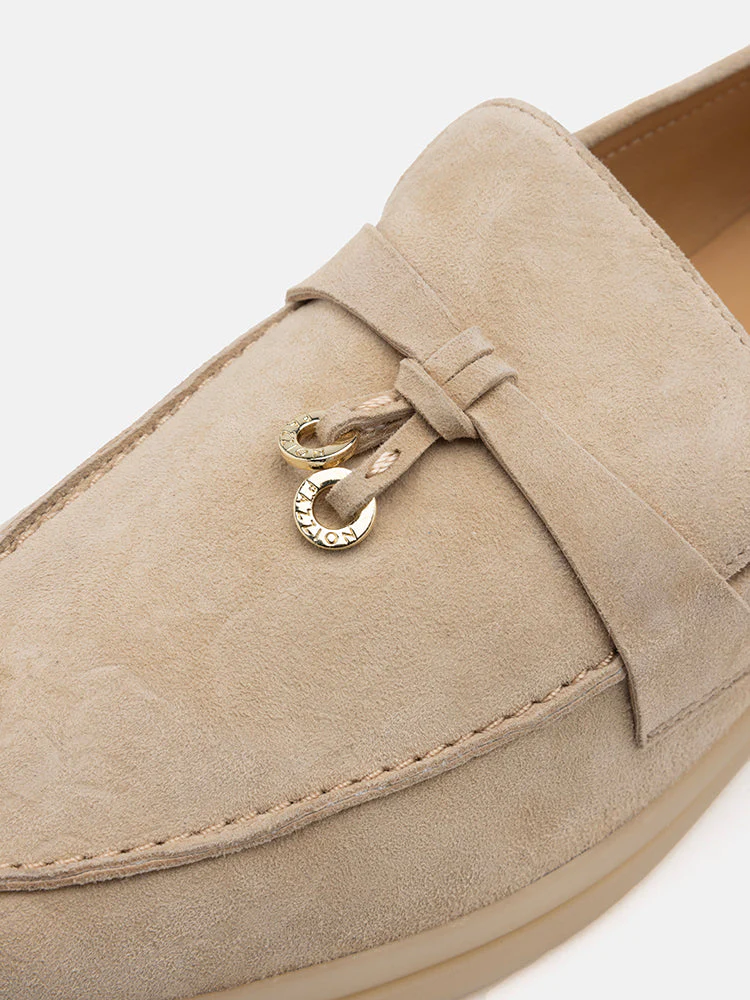 Phoenix Knot Detail Suede Loafers - Image 4