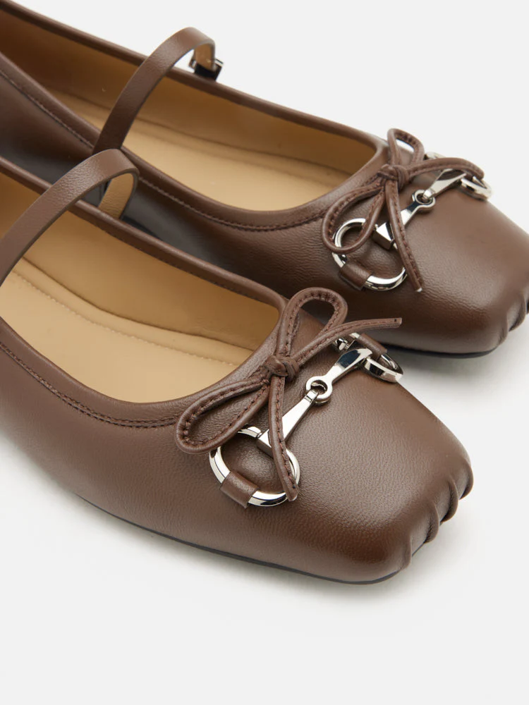 Etta Horsebit Square-Toe Bow Mary Janes - Image 4