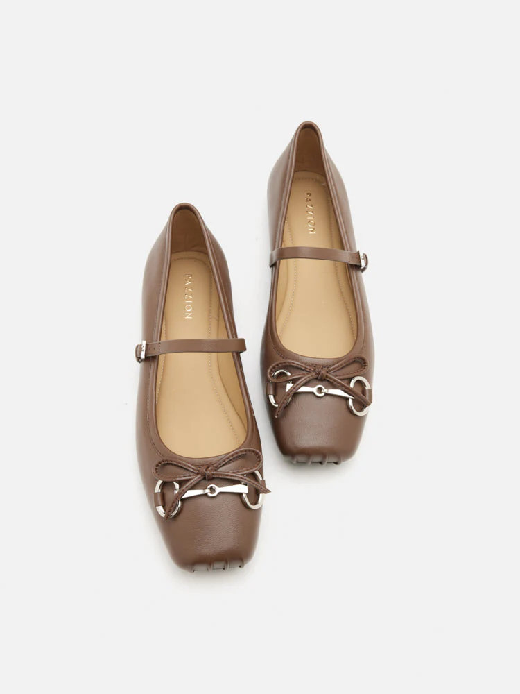 Etta Horsebit Square-Toe Bow Mary Janes - Image 6