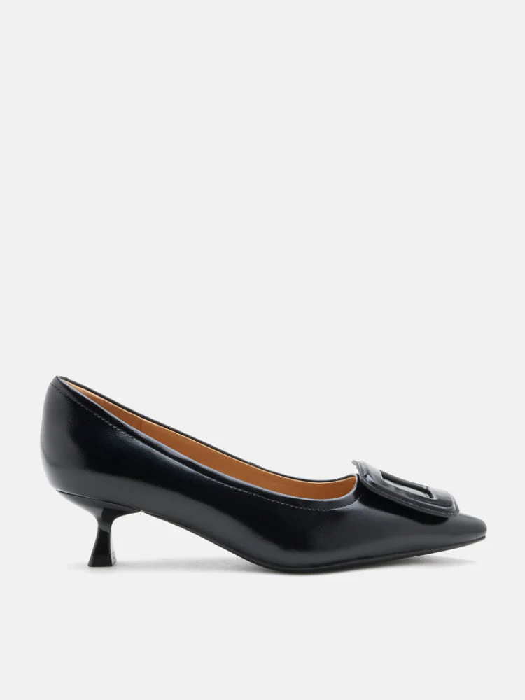 Orelia Square Buckle Pointed Toe Pumps - Image 8