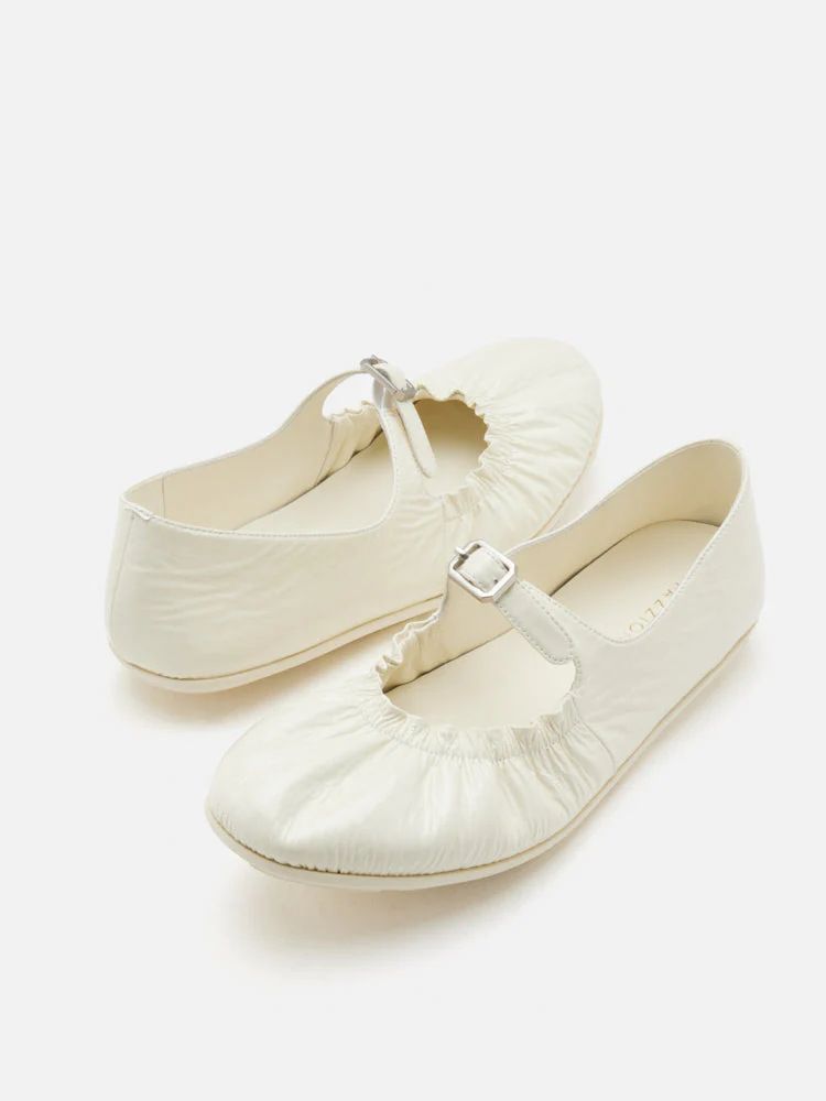 Frieda Ruched Patent Mary Janes - Image 4
