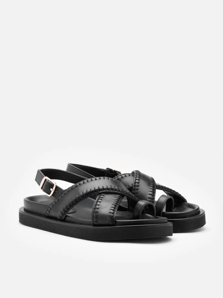 Constance Stitched Slingback Sandals - Image 10